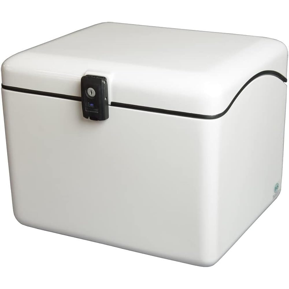JMS NEW Luggage L Box B-26 White with mat (urethane sponge on the bottom) General purpose security specifications (different key numbers) B-26WSL-M