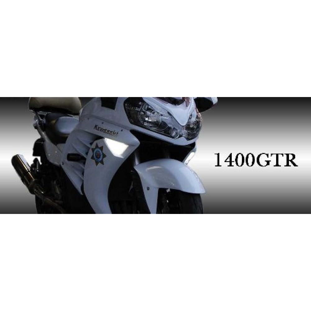 BOSSCOM LED turn signal with built-in daylight function clear lens/position white for front 1400GTR [CONCOURSE14] 1400GTR-01WH