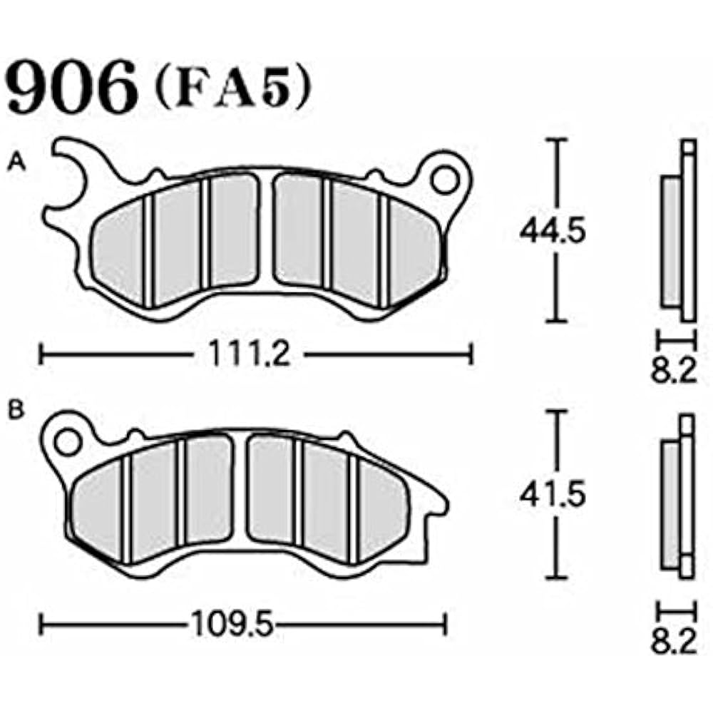 RK Brake Pad FINE ALLOY HONDA:PCX/ABS '10/'11 (Front) etc. Motorcycle Motorcycle 2 Wheel 906FA55