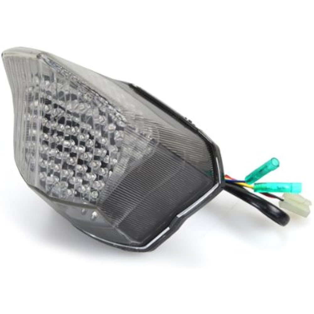 Integrated sequential LED tail light clear lens 2009-2017 for Yamaha FZ6R