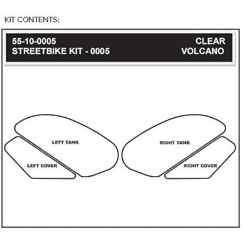 Stomp Grip Traction Pad Tank Kit Hybrid ICON YZF-R6 06-07 55-14-0005H Hybrid (Clear & Smoke)