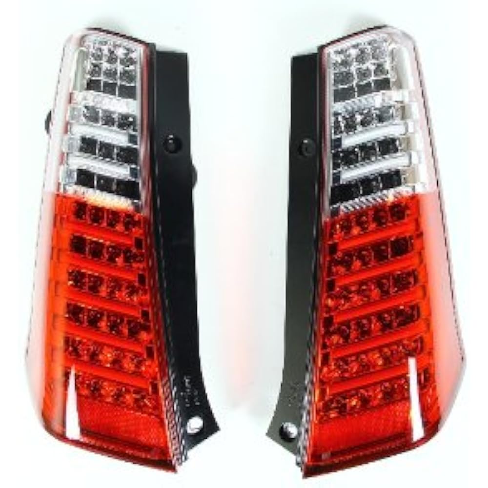 Wagon R-MH23 Valenti 84LED tail + 14LED bar half red chrome full LED