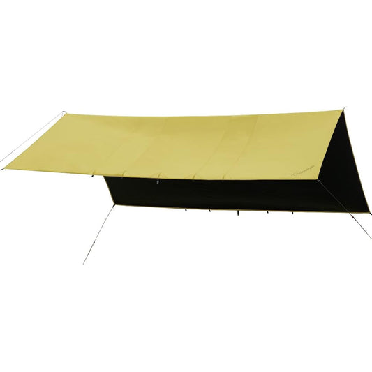 Deerest Rectatarp SHARK 5.0x4.0 Solar Block Coating UPF500 + Shading UV Cut Rate 99.9% Sunshade Shelter/UV Protection Arrangeable High Openness Sunshade Windproof Rainproof Durability Long-lasting Canopy Camping/Outdoor