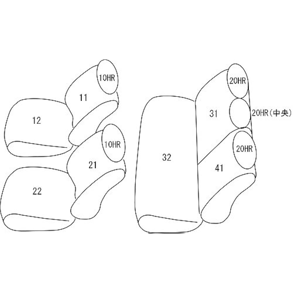 Clazzio Seat Cover Lexus CT200h Clazzio Prime Light Gray ET-1100 [18ETB1100L]