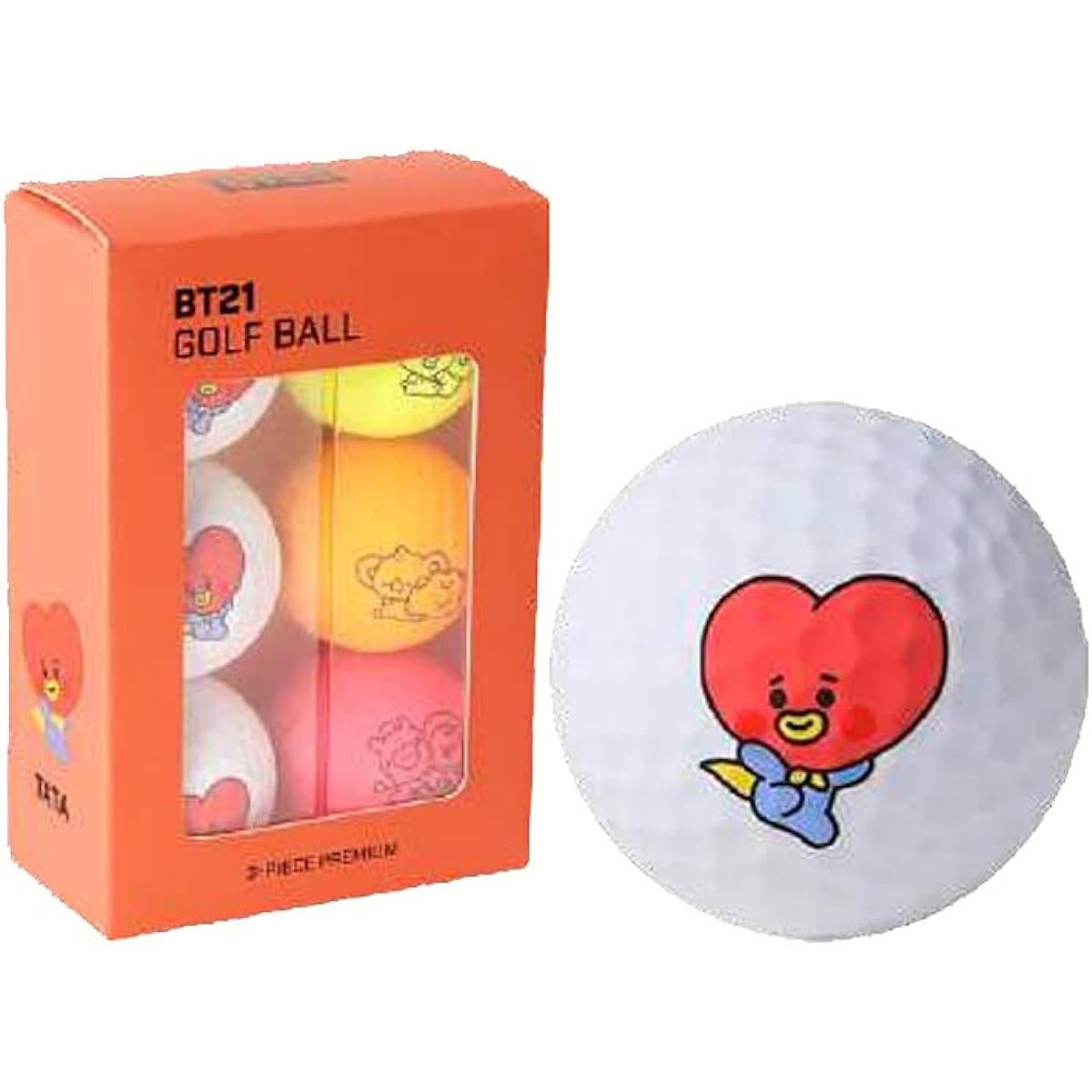 BT21 BABY Line 73000-470-010 Golf balls (6 balls) BALL MATTE TATA 6P 73000-470-010