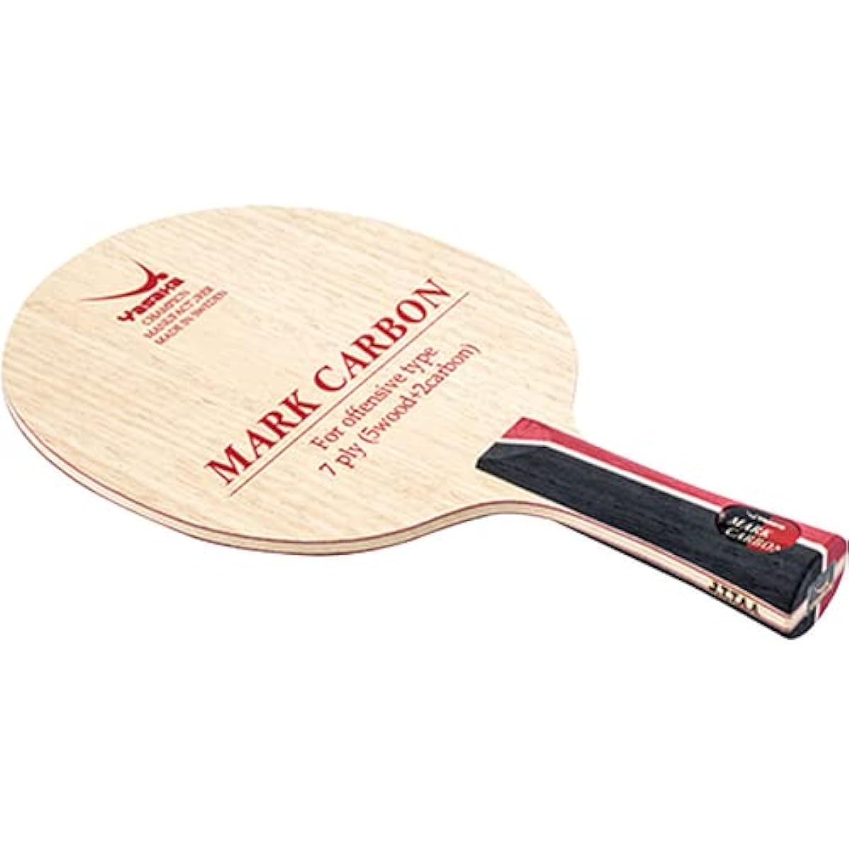 YASAKA Table Tennis Racket Mark Carbon Shakehand Attack 5 Pieces Plywood + 2 Pieces Carbon Flare YR183