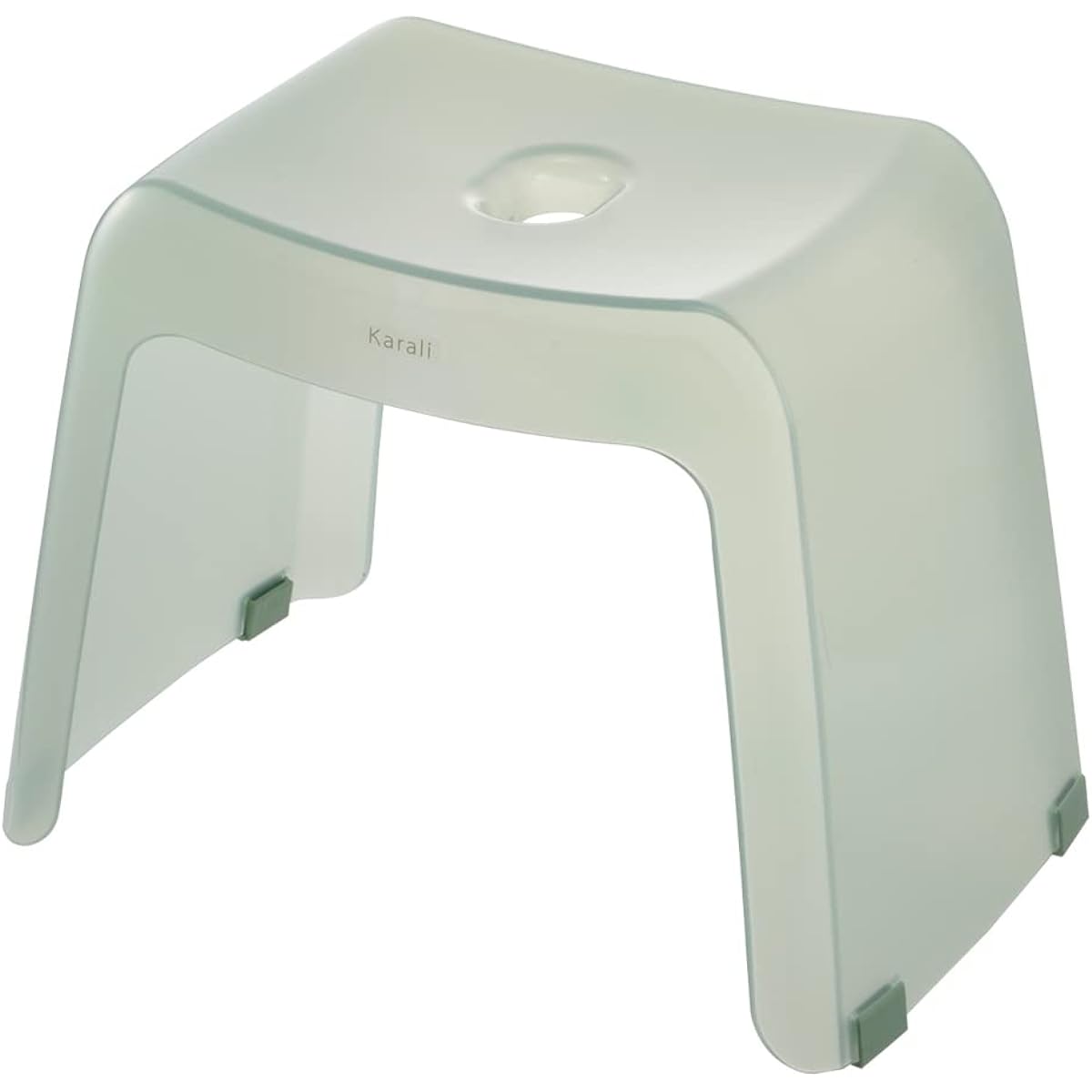 Richell Chair Bath Chair Bath Chair Seat Karari Bath Stool 30H Hook 30cm Tall Green 1 Stylish Cute Transparent Bath Made in Japan 110148