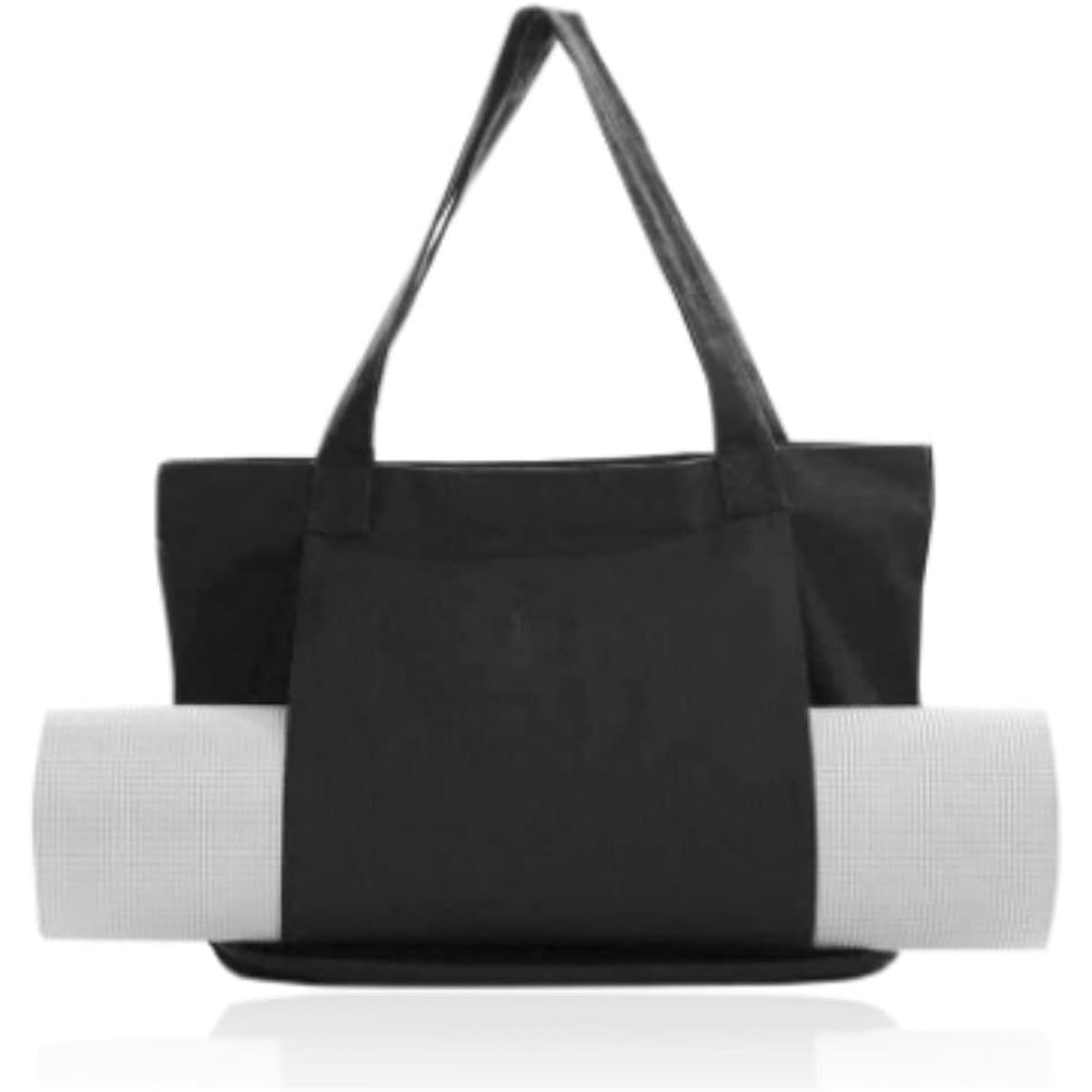 La kukuna Large Capacity Yoga Mat Bag Can Store Mat and Wear 2way Tote Shoulder Canvas Fabric