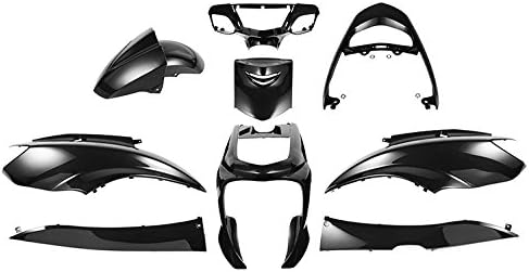 Bike Parts Center Exterior Set Black Painted Cowl Genuine Type Yamaha Cygnus X SE12J 3051