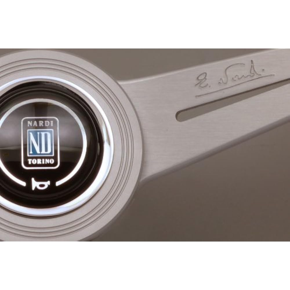 NARDI Steering CLASSIC Black Leather x Silver Spoke 36φ [parallel import]