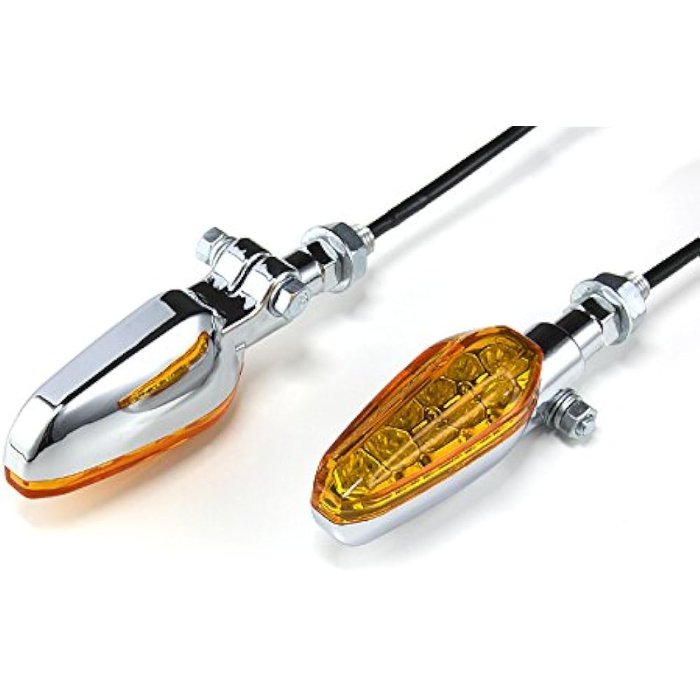 Bike Parts Center General Purpose LED Shape Turn Signal Orange 313812