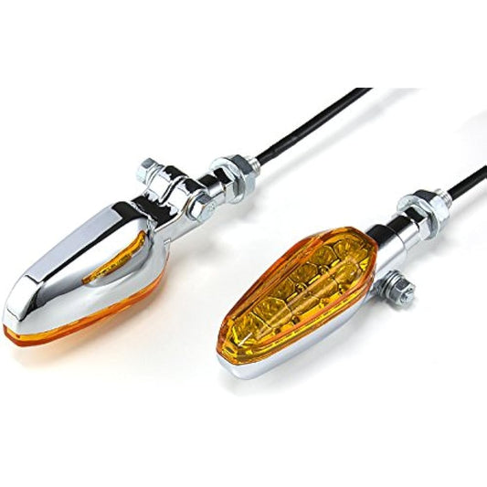 Bike Parts Center General Purpose LED Shape Turn Signal Orange 313812