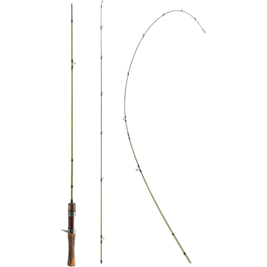 Kingdom Ultra Light Fishing Rod 61g UL 2 Pieces/3 Pieces High Elasticity Pack Rod Spinning Rod Casting Rod Bait Rod Trout River Embankment Lakeside Mountain Stream Wild Fishing Spot