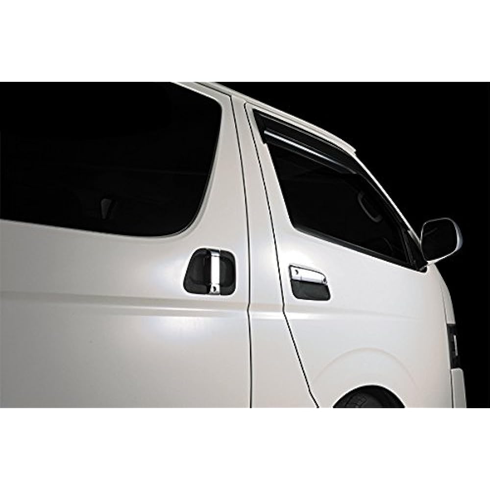 LANBO Toyota Hiace Regius Ace 200 Series 4 Type Keyless Entry Vehicle Specially Designed Door Knob Under Protector Scratch Prevention Matte Black DUP01