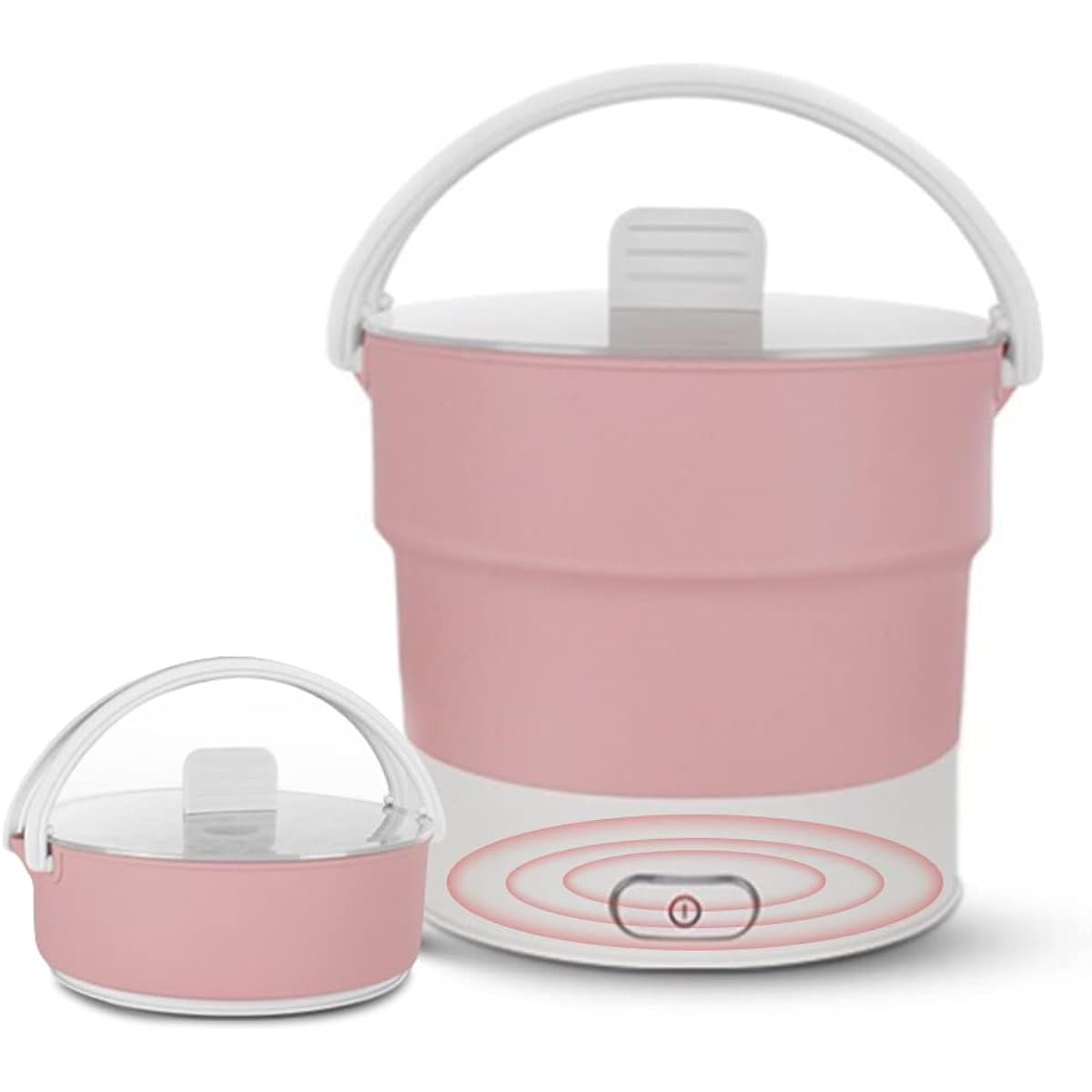 "Foldable Electric Kettle" Foldable Kettle, 100℃, 1L Large Capacity, Mini Electric Pot, Kettle, Home Boiler, 100-240V Compatible with Overseas, 2-Minute Boiling, Breast Preparation Equipment, Hot Water, Ramen, Spicy Soup, Poultry, Shabu-Shabu, Compact