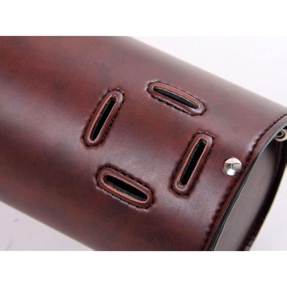 DEGNER DTB-2 Synthetic Leather Tool Bag for Motorcycle Brown