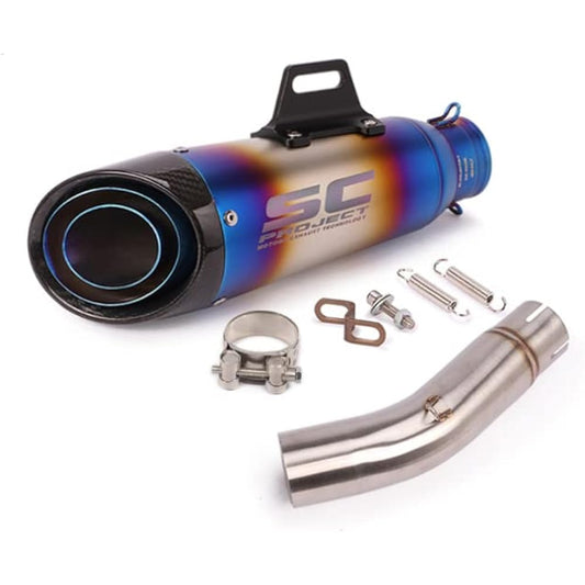 Bike Muffler Slip-on Muffler Bike Silencer Intermediate Pipe Exhaust Pipe Suzuki SUZUKI SV650 2003-2015