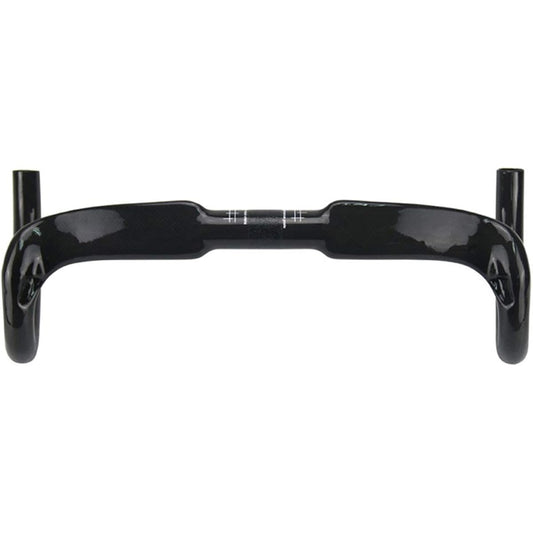 No Logo Road Bike Aero Handlebar Carbon Bicycle Carbon Handlebar Outer Diameter 31.8mm Bar 420mm 3K Glossy