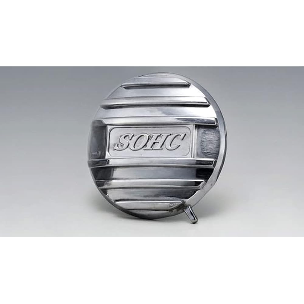 Kijima Motorcycle Bike Parts Head Side Cover L SOHC Logo Monkey/Gorilla/DAX etc. Aluminum Die Cast/Buffed 101-1402