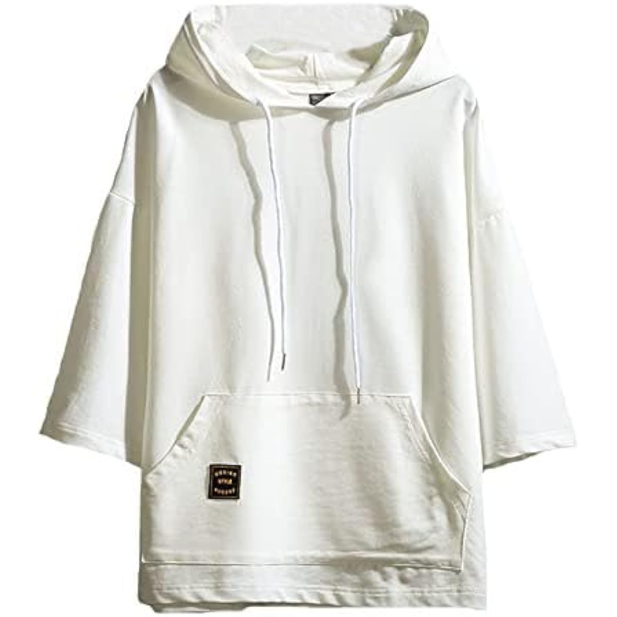 Sukinana Hoodie Men's Short Sleeve Summer Clothes T-Shirt Large Size Hooded Hip Hop Street HIPHOP Casual Pullover Clothes Men's Summer
