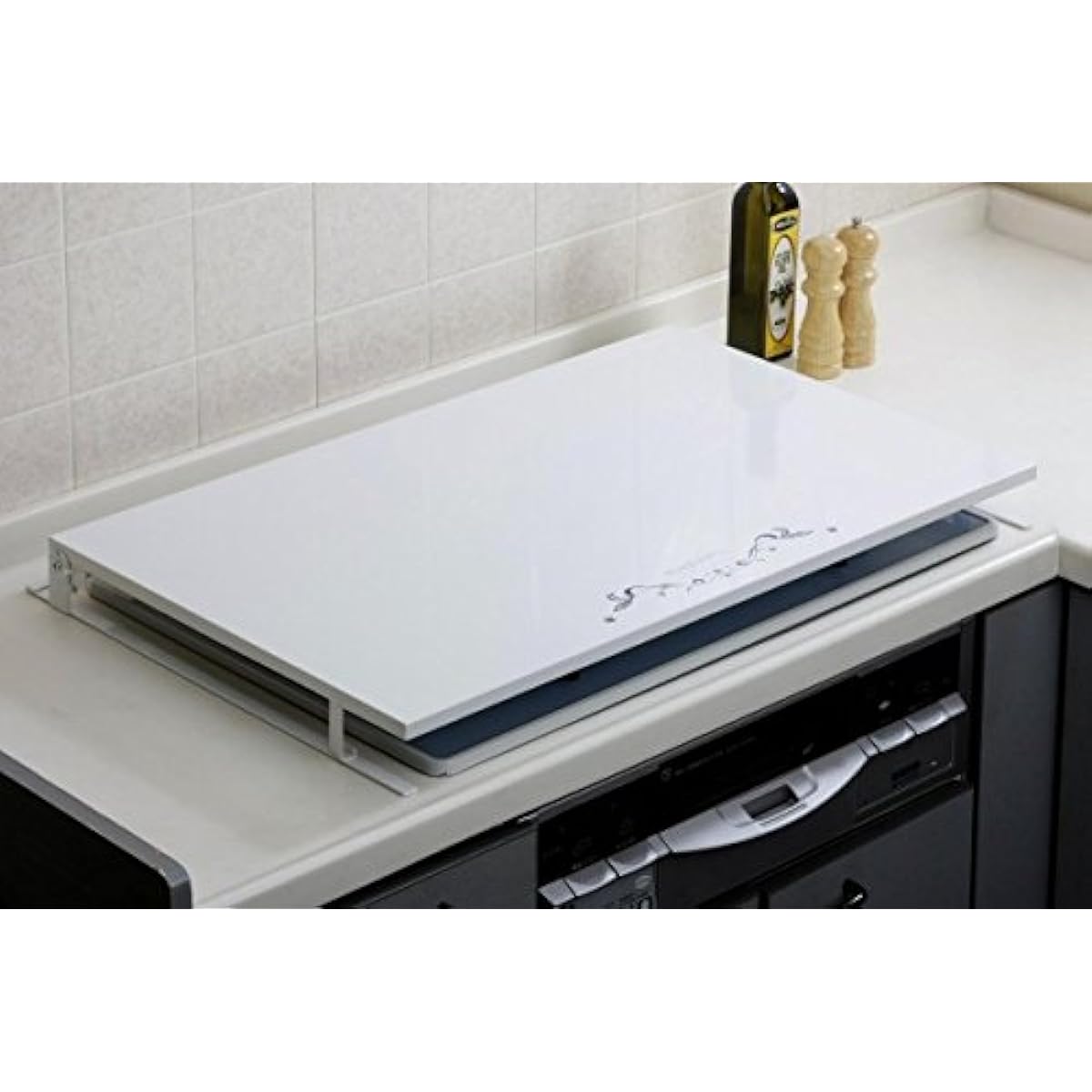 Hokuriku Sogyo Range Cover/Guard White Width 67.5 x Depth 55 x Height 6.8cm