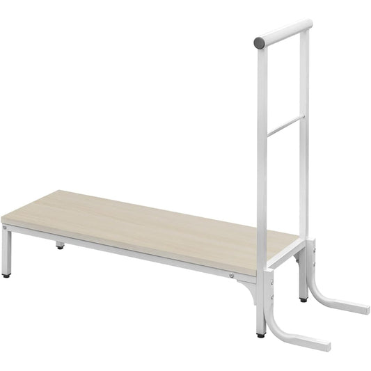 ottostyle.jp Entrance Step Stool Entrance Step with Handrail [Beach/Width 80cm] Comes with a handrail to support your body Reduces steps Supports going up and down the entrance Shoe storage Breathable Load capacity 100kg Steel frame Height 17.5cm Comes w