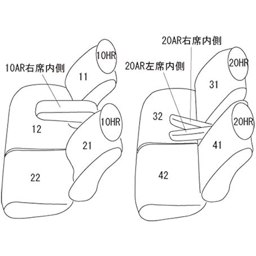Clazzio Seat Cover N-BOX/N-BOX Custom JF3 / JF4 R3(2021)/1~ NEW BROS Clazzio Black EH-206 [39EHG2060K]