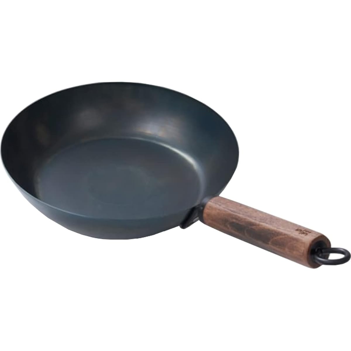 Fujita Metals Lightweight iron frying pan that is easy for women to handle, 26cm (thickness 1.0mm), Frying pan for days when you are not feeling well, For use with gas fires, Walnut