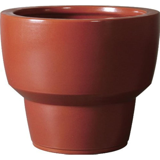 Plus Garden Flower Pot Cover for Rob No. 6 Φ255mm No Bottom Hole Maron Shigaraki Ware 325-04