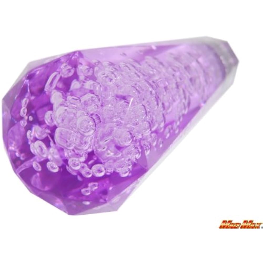 [Car supplies/car parts] Diamond cut shift knob/Purple [Vi] 100-0507