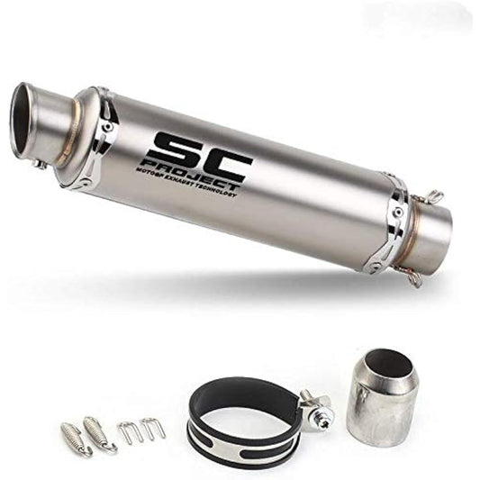 Isao Slip-on Muffler Motorcycle Silencer, 2 inches (50.8 mm), Universal