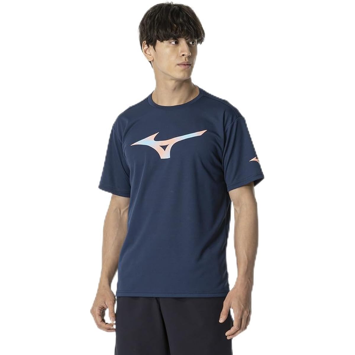 [Mizuno] Tennis Badminton Practice Shirt, Short Sleeve, Sweat Absorbent, Quick Drying, Dynamotion Fit, Unisex, 62JAB016