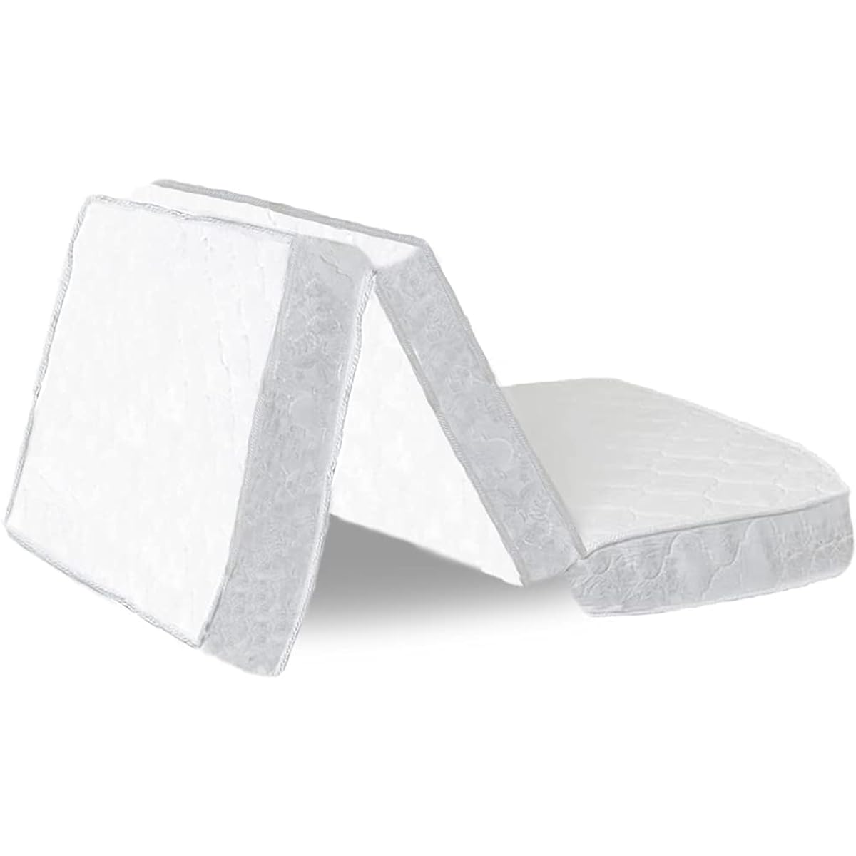 Iris Plaza Mattress Bonnell Coil Tri-Fold High Breathability Storage Body Pressure Dispersion Single TBN-S White