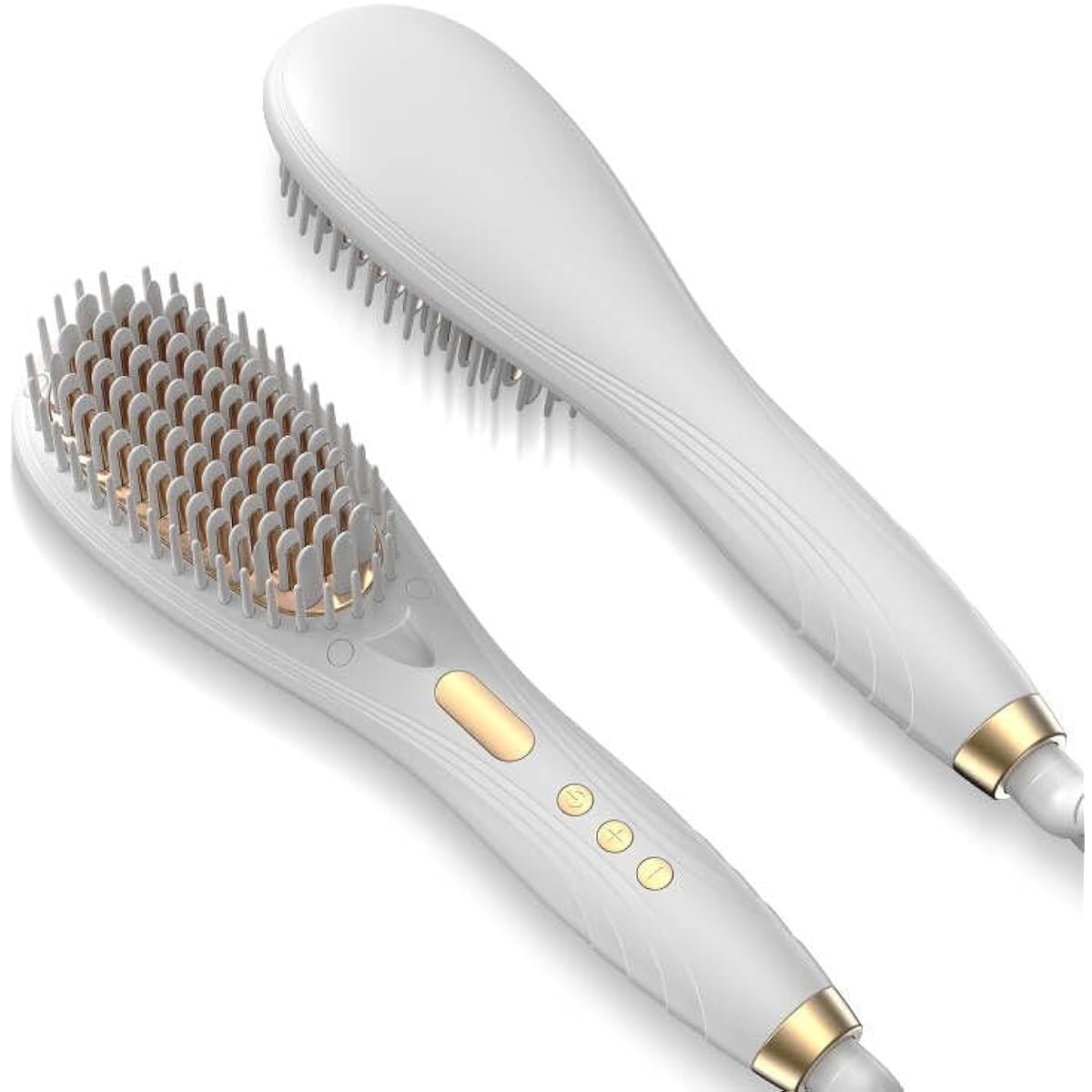 Straightening Brush, Hair Iron, Heat Brush, High Concentration of Negative Ions, 16 Temperature Adjustment, Improves Gloss, Temperature Memory, Rapid Heating, Max 230°C, 1 Hour Automatic Power Off,