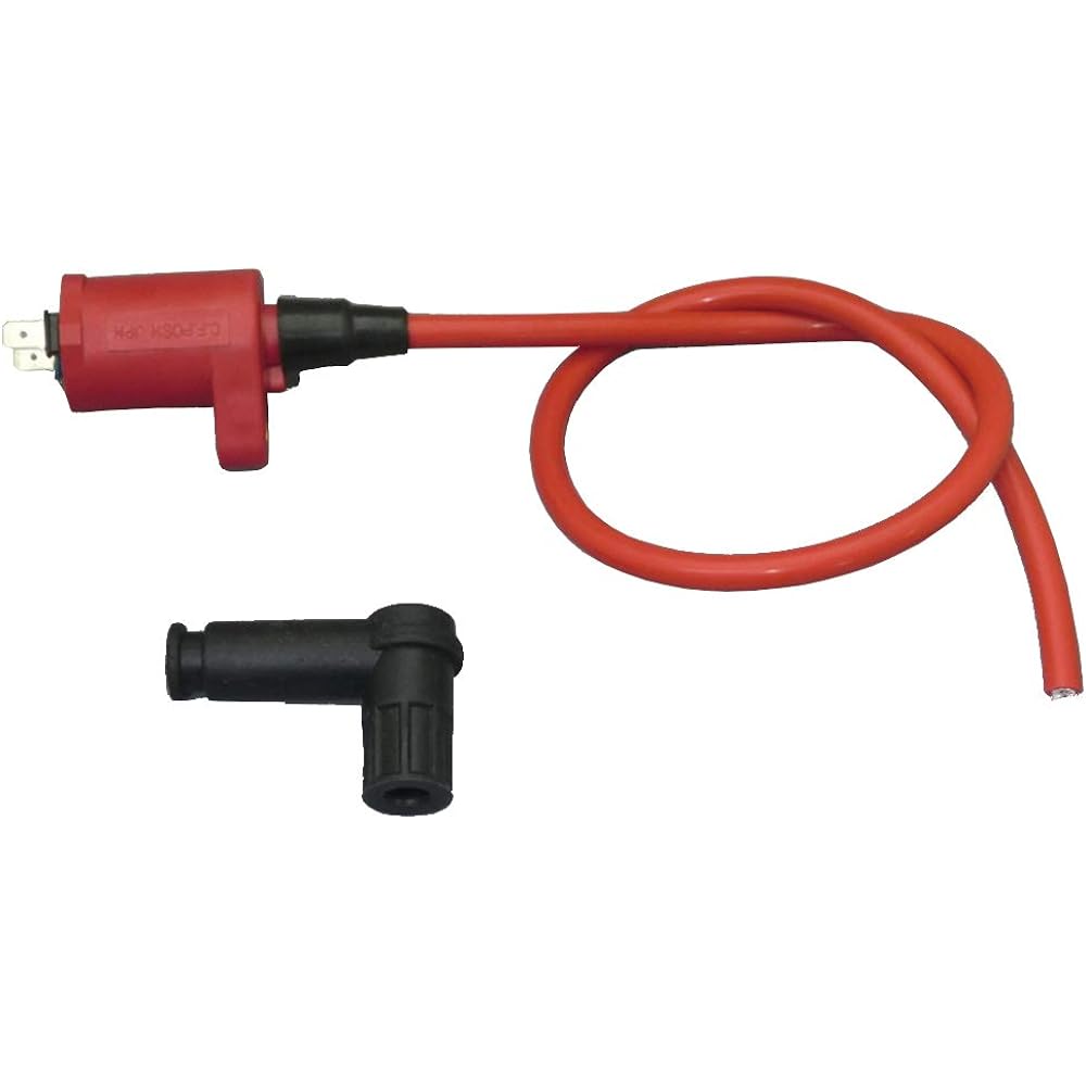 POSH Racing Ignition Coil Black + Speed Pro Twin Cord Black Super Cub 50/70/90 851011-09