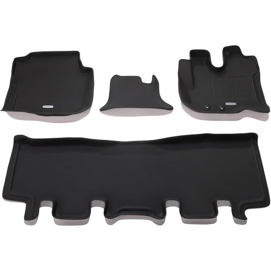 Clazzio Floor Mat 3D Type Set for 1 Caravan H24(2012)/6~R4(2022)/9 5/6 Seaters NEW Rubber Type Black EN-5290 [5EENB5290K]