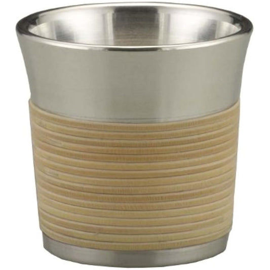 Osaka Tinware (Suzuki) Osaka Naniwa Tinware Traditional Crafts Sake Utensils Cups Rattan Rolls 8-12