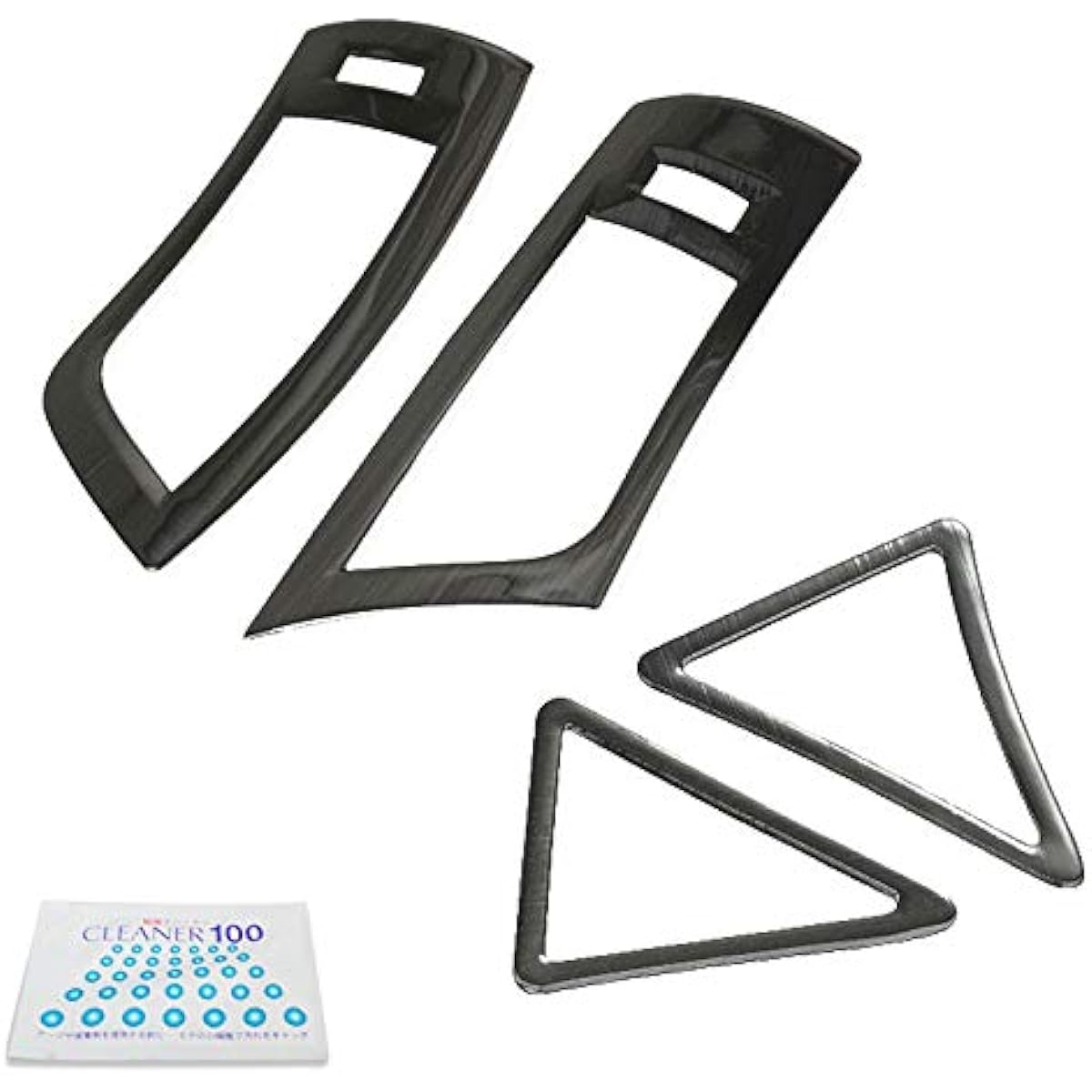 Alphard Vellfire 30 Series Front Air Conditioner Cover & Air Conditioner Duct Deformer Bezel Cover Set SUS304 Material Hairline Finish Enlarge Shoji