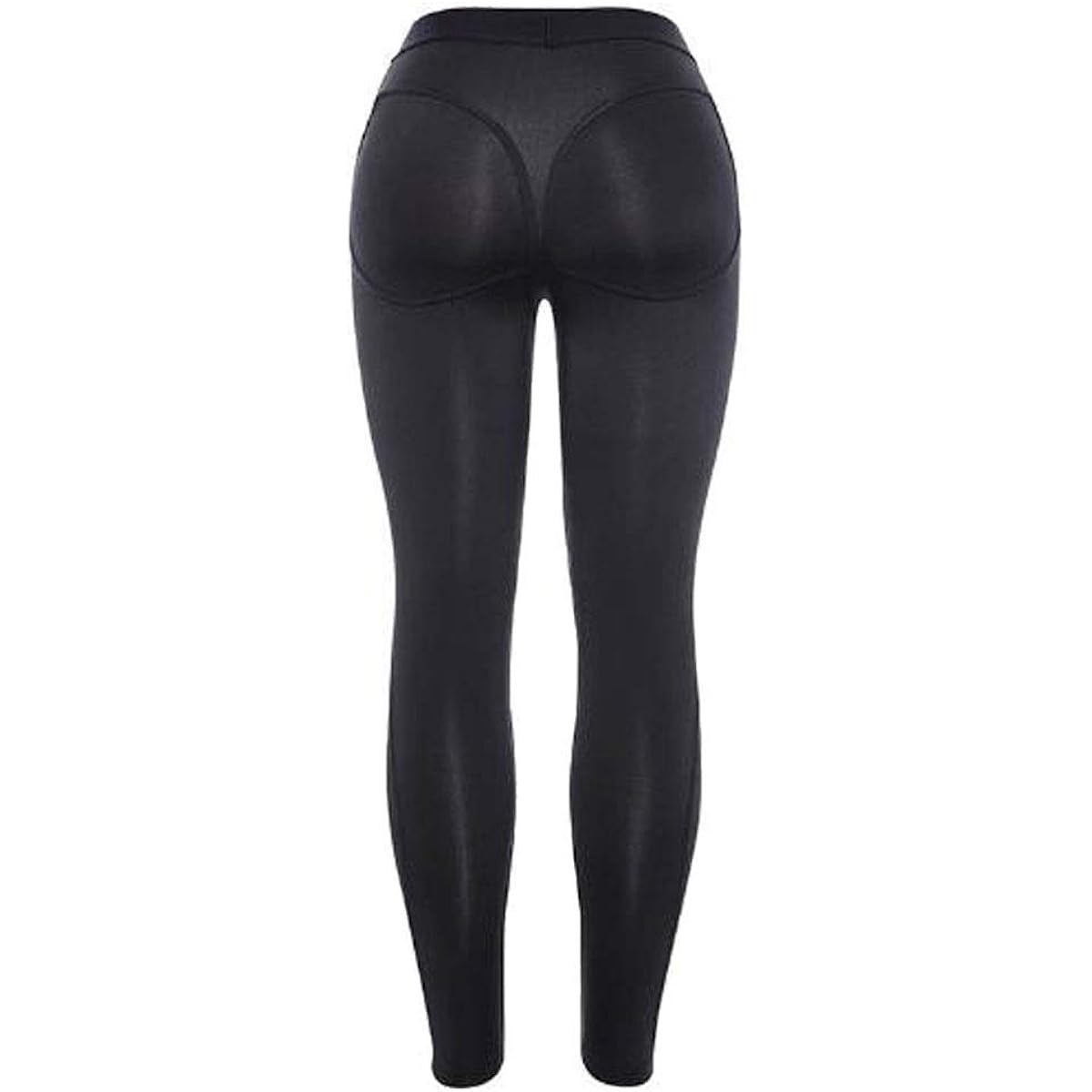 [Mel] T-back pattern elastic stretch material beautiful butt beautiful legs leggings gym yoga weight training pants black black