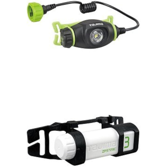 Tajima Peta LED headlight battery set 1 light type maximum brightness 200lm LE-U201 Lithium ion rechargeable battery 3729C LE-ZP3729C