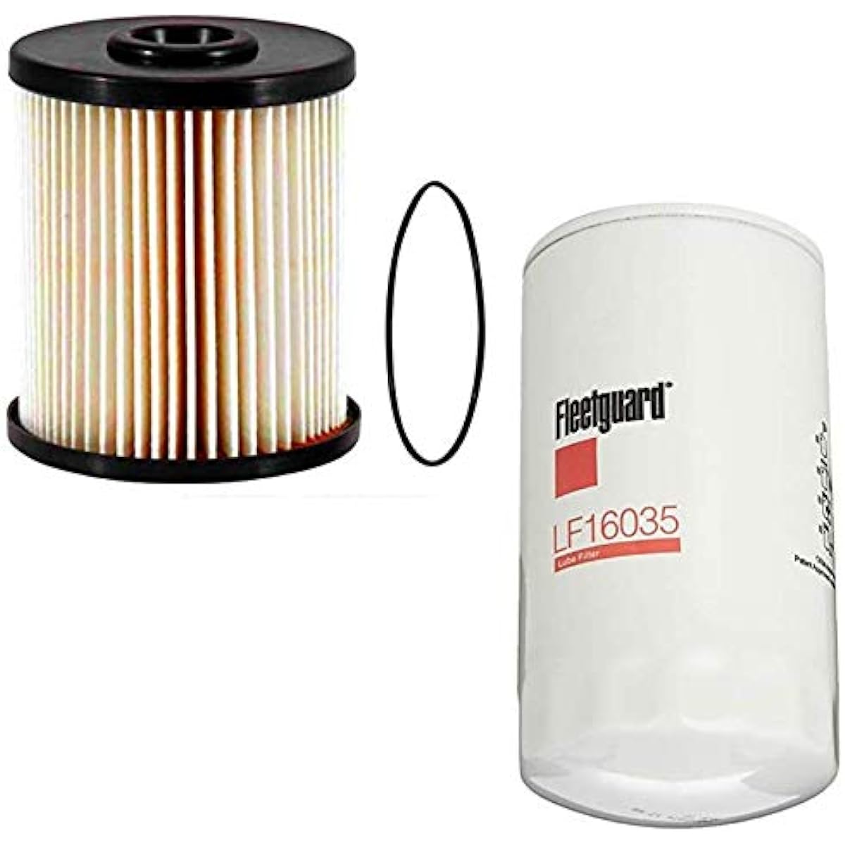 Fleet guard oil & fuel filter kit. Compatible with Camins (LF16035, FS19856) from 2003-2007.