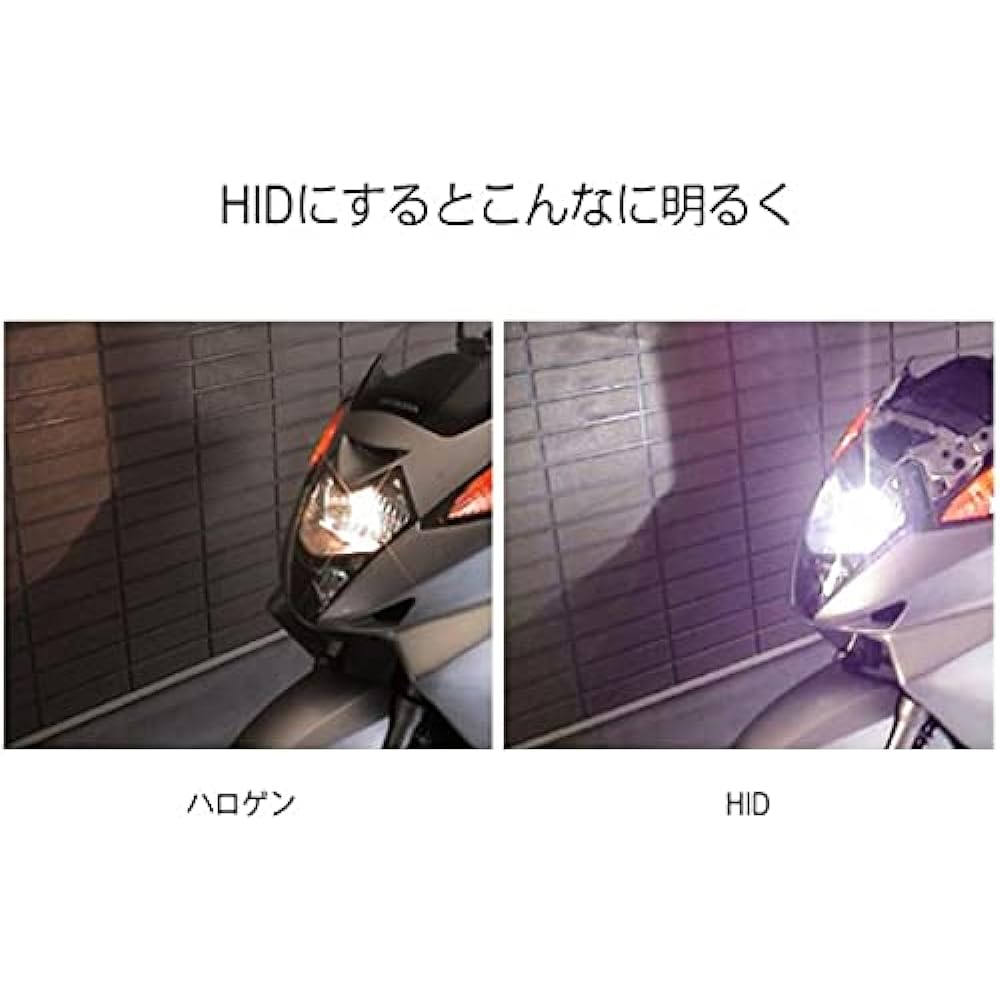 HID Shop 1 Light Motorcycle 55W HID Conversion Kit H7 8000K Headlight Motorcycle