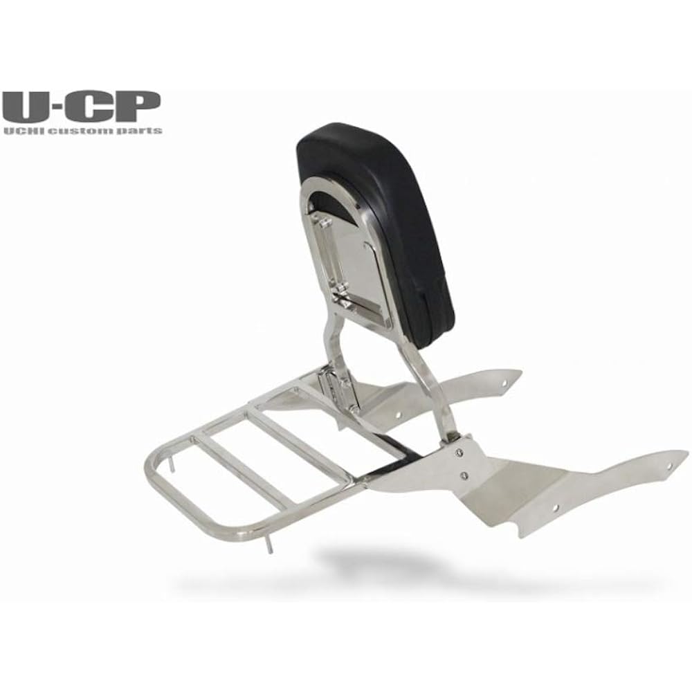 U-CP (Uchi Custom Parts) Backrest Set with Rear Carrier Drag Star 400