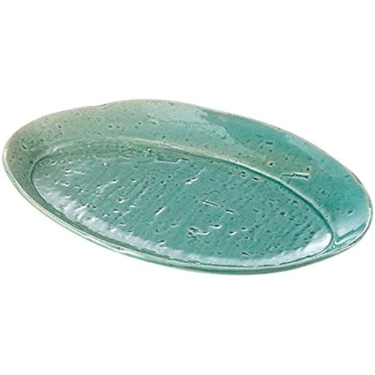 Set of 10 Turkish Intrusion Oval Rim Plate [23.8 x 15.8 x 3.3cm 350g] [Yakimono Plate] [Restaurant, Inn, Japanese Tableware, Restaurant, Commercial Use]