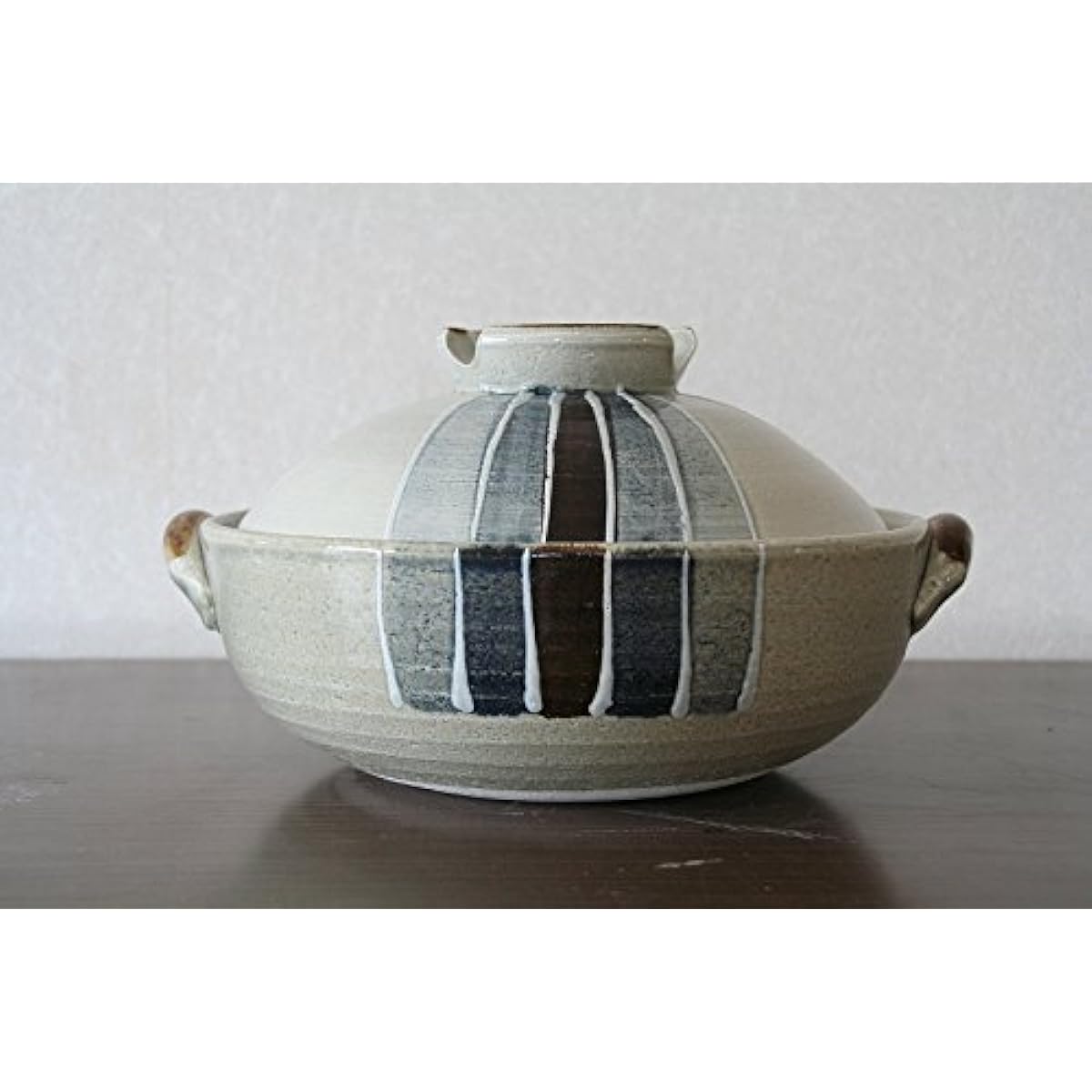 [Domestic and overseas delivery available] Banko ware earthenware pot Ichichin horsetail, No. 10, for 5 or more people, suitable for open fire MT2117