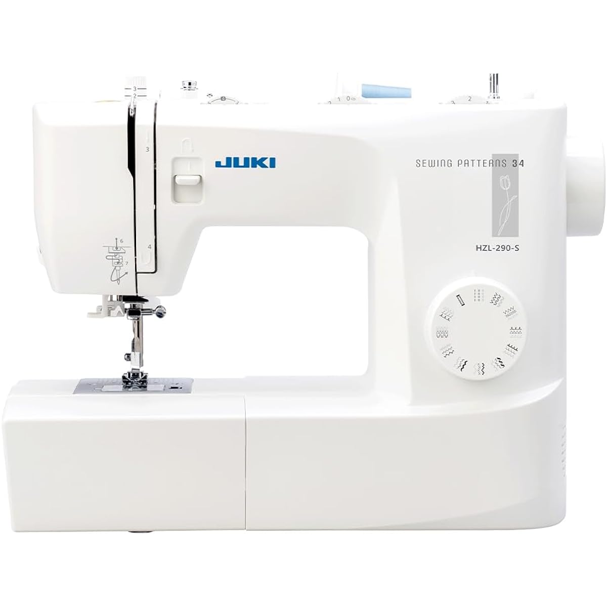 JUKI Electric Sewing Machine with Foot Controller, Easy to Operate, Compact for Beginners, School Enrollment, Childcare HZL-290-S