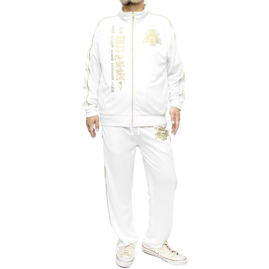 [One Colors] Men's Setup, Large Size, Long Sleeve, Short Sleeve, Full Zip, Blouson, Easy Pants, Piping, Jersey