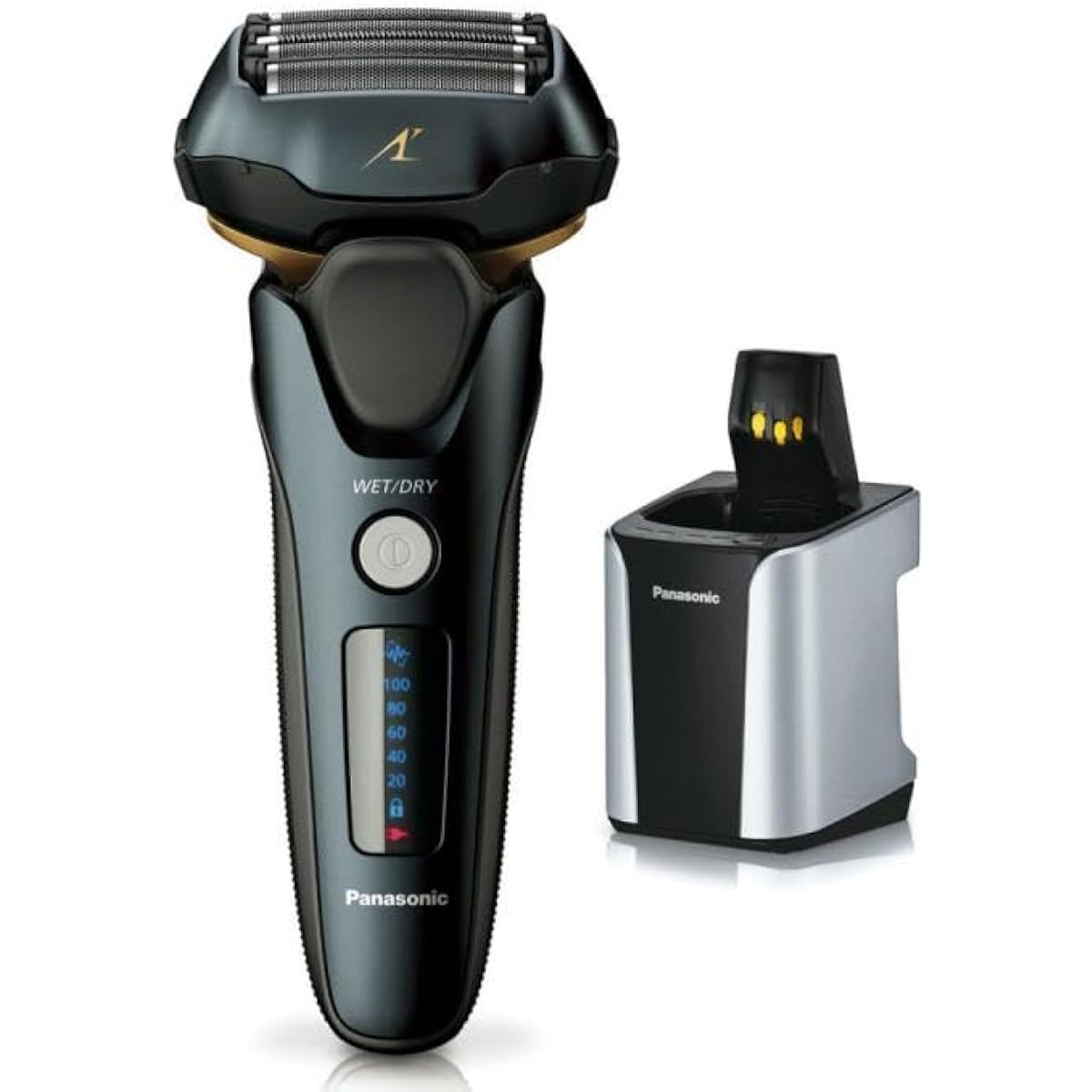 Panasonic ES-LVK8-K Lamb Dash Men's Shaver 5 Blades with Cleaner