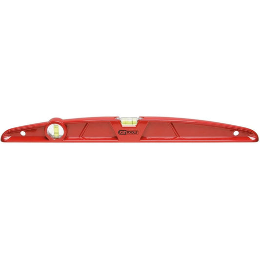 KS TOOLS Heavy aluminum die cast spirit level in torpedo form magnetic 400mm 204.6400