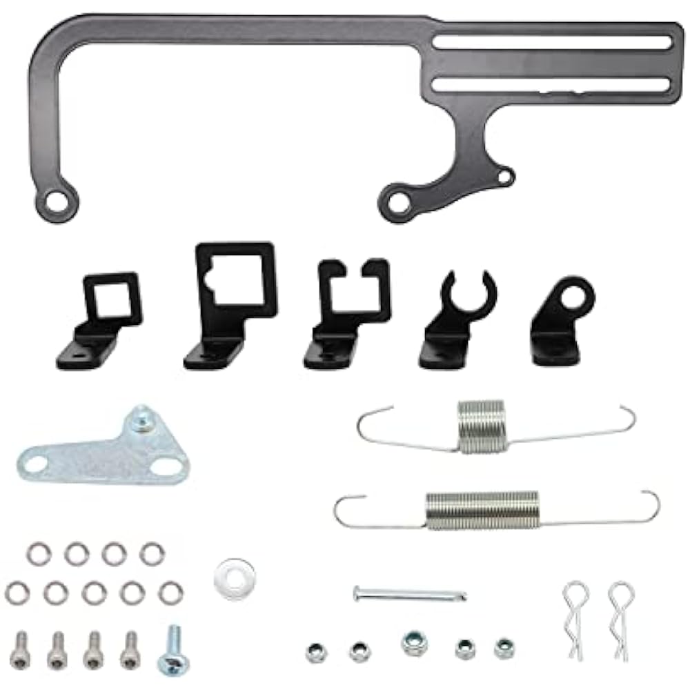 Aspaton 304147 Transmission Throttle Carburetor Cable Mount Bracket Kit Compatible with GM 700R4